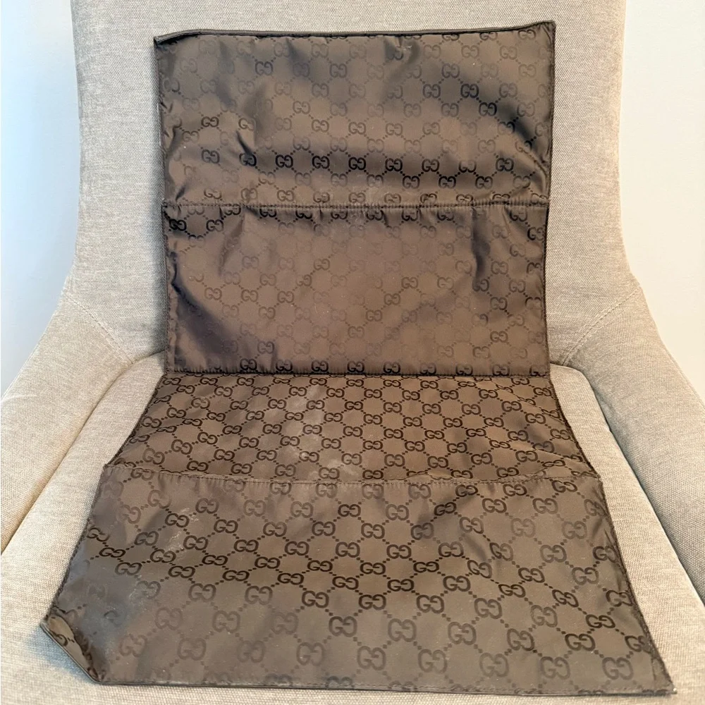Gucci Beige & Brown GG Supreme Canvas Crossbody Diaper Bag